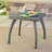 Grey Faux Outdoor Table, Creates A Cozy Atmosphere, 17.75"H X 16.88"D 17.75"D 17.75"W 16.88"H Table With Surface And Robust Iron