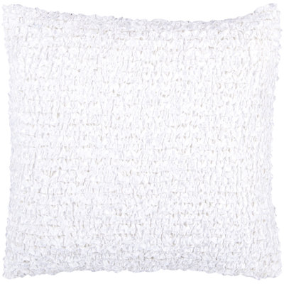 Ruffled Silk Pillow Cover
