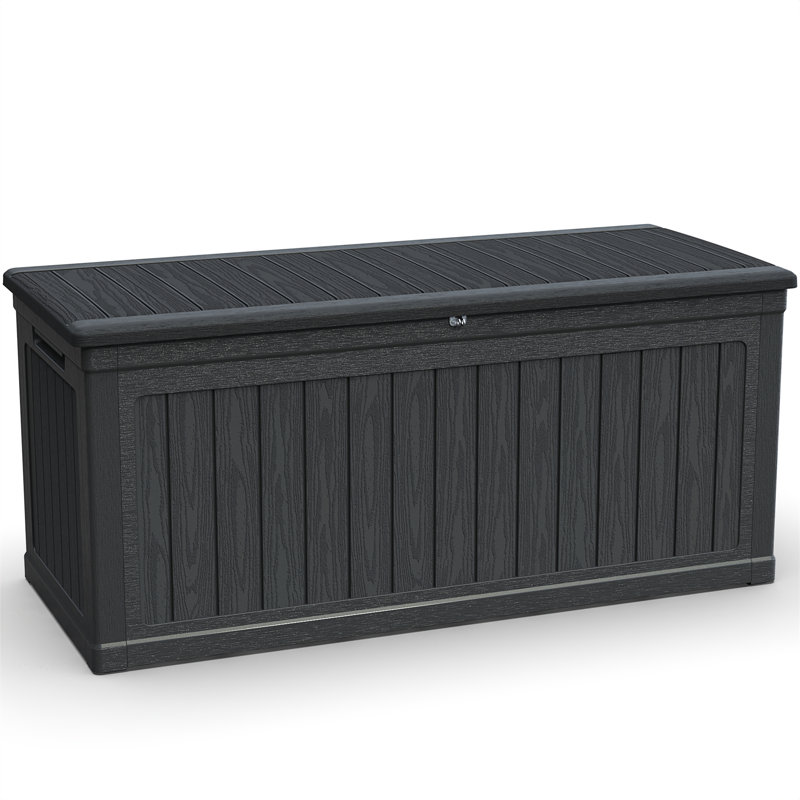 260 Gallon Large Outdoor Storage XXL Deck Box For Patio Furniture, 34" H x 68" W x 32" D