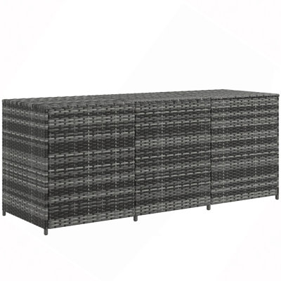 175 Gallon Outdoor/Patio Storage Box With Inner Liner, PE Rattan Wicker Deck Box With Pneumatic Bar Lift For Indoor & Outdoor/Patio, Patio Furniture C by MIAMI CUSTOM FURNITURE & UPHOLSTERY LLC