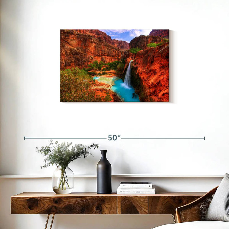 Alvord Havasupai Canyon Falls, H 20 po x l 30 po