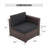 Gerdt 59.2'' Wide Wicker Loveseat with Cushions-572640419
