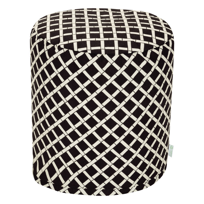 Gilbertown Outdoor Ottoman, Black