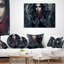Coussin lombaire avec une femme de soleil