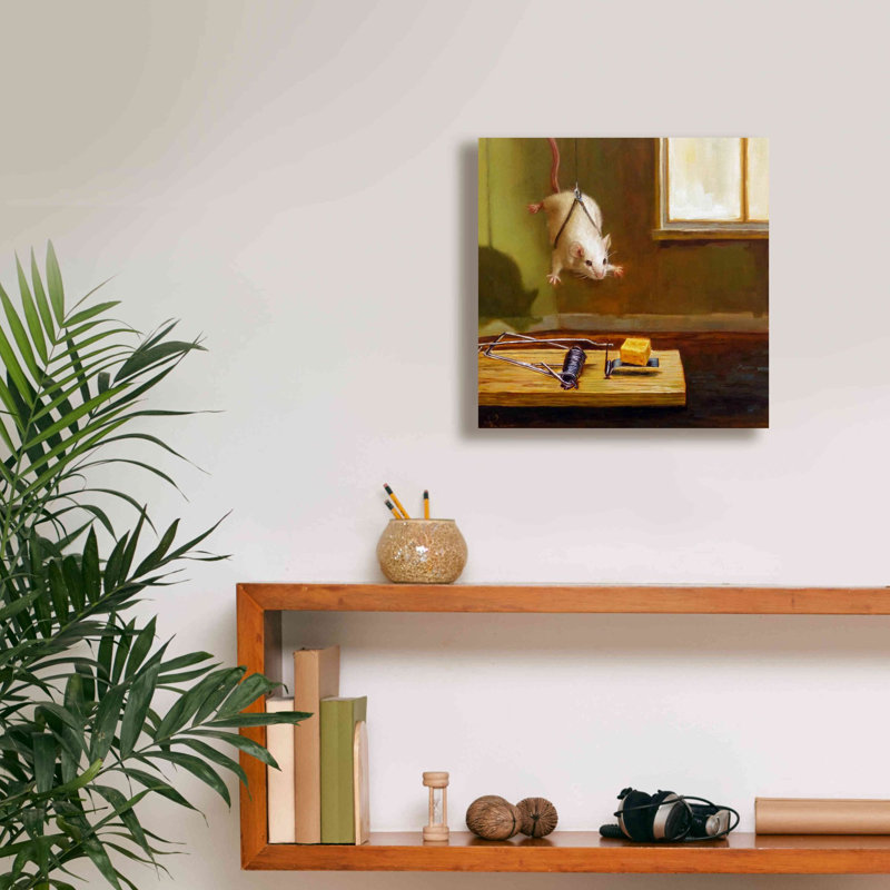 Mission impossible par Lucia Heffernan - reproduction sur toile tendue, H 12 po x l 12 po x P 0,75 po