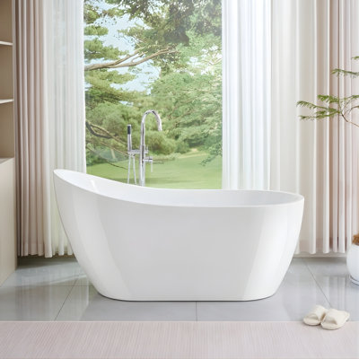 Amara Acrylic Freestanding Soaking Bathtub