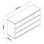 Columbia 160cm W 3 - Drawer Chest of Drawers
