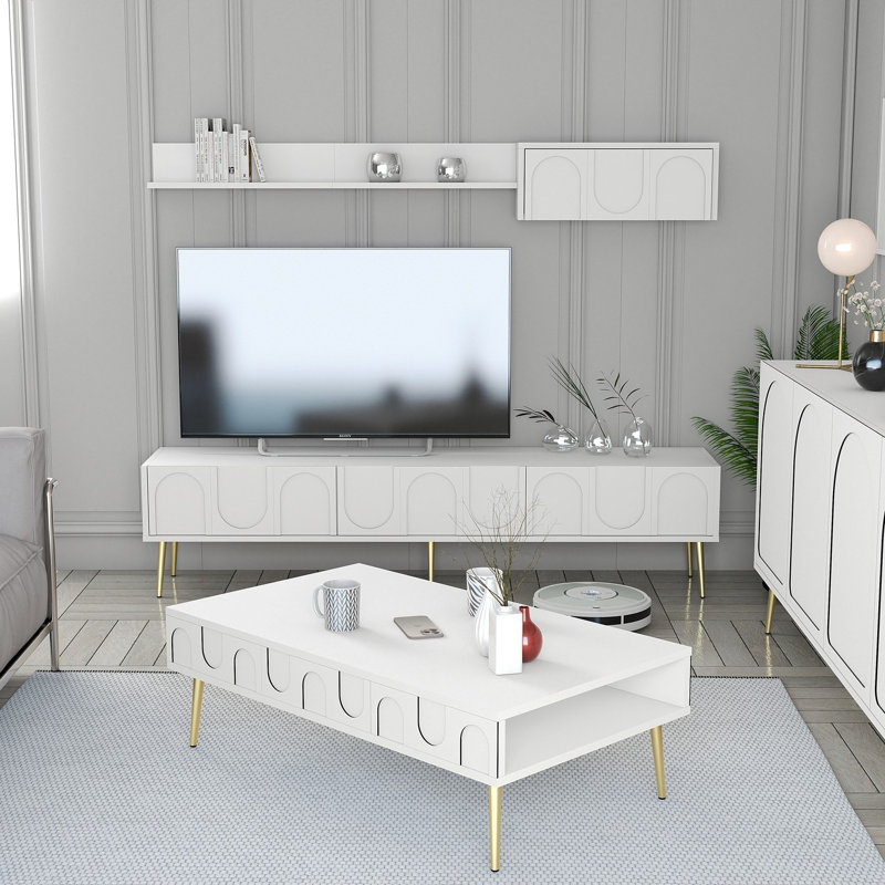Ensemble de meubles de salon, Blanc