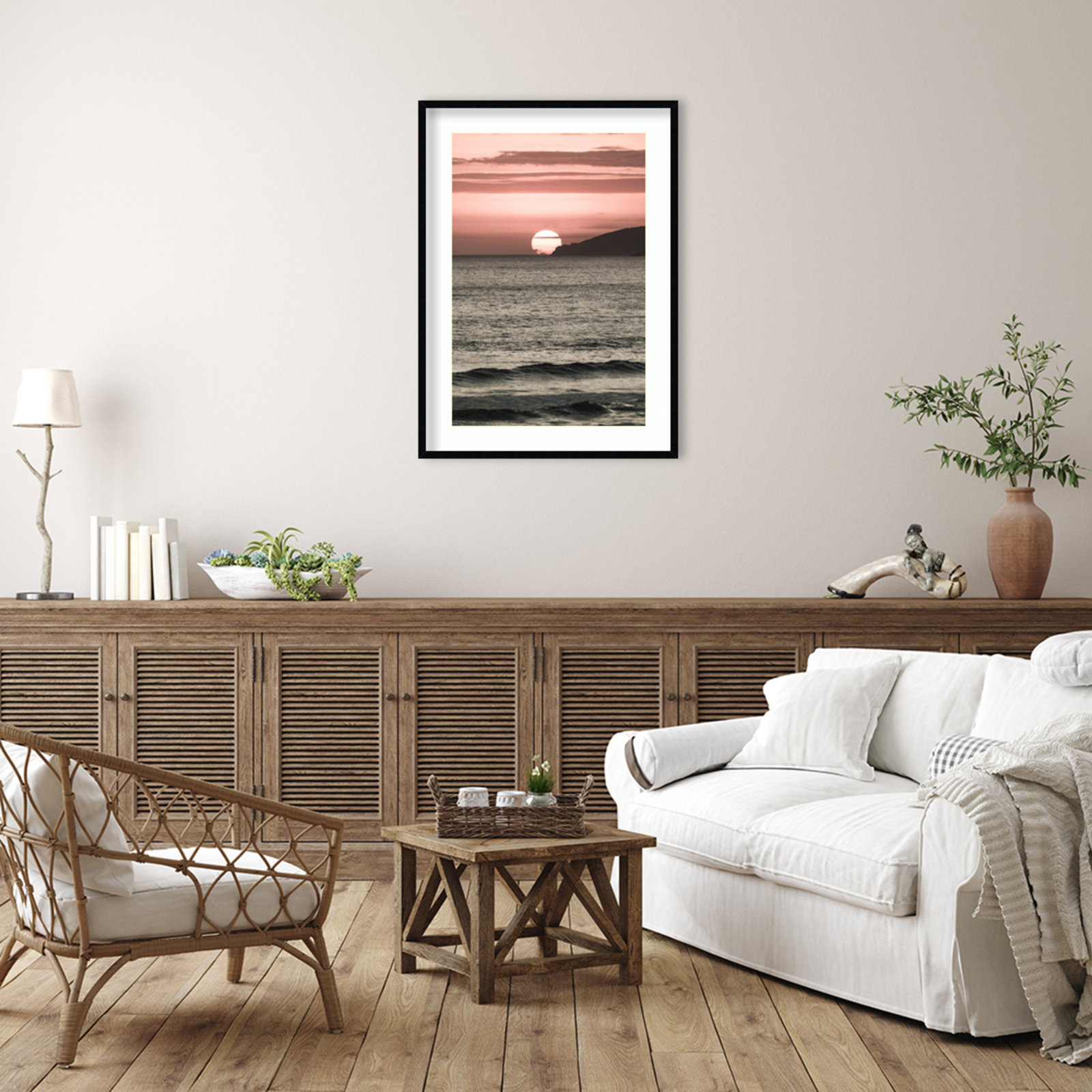 Daisey "Melting Skies" Print, Black, 41" H x 30" W