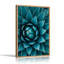 Macro sur toile bleu sarcelle-132737332
