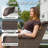 Carolina 4-Person Square Outdoor Conversation Set With Loveseat And Swivel Glide Chair-110986108