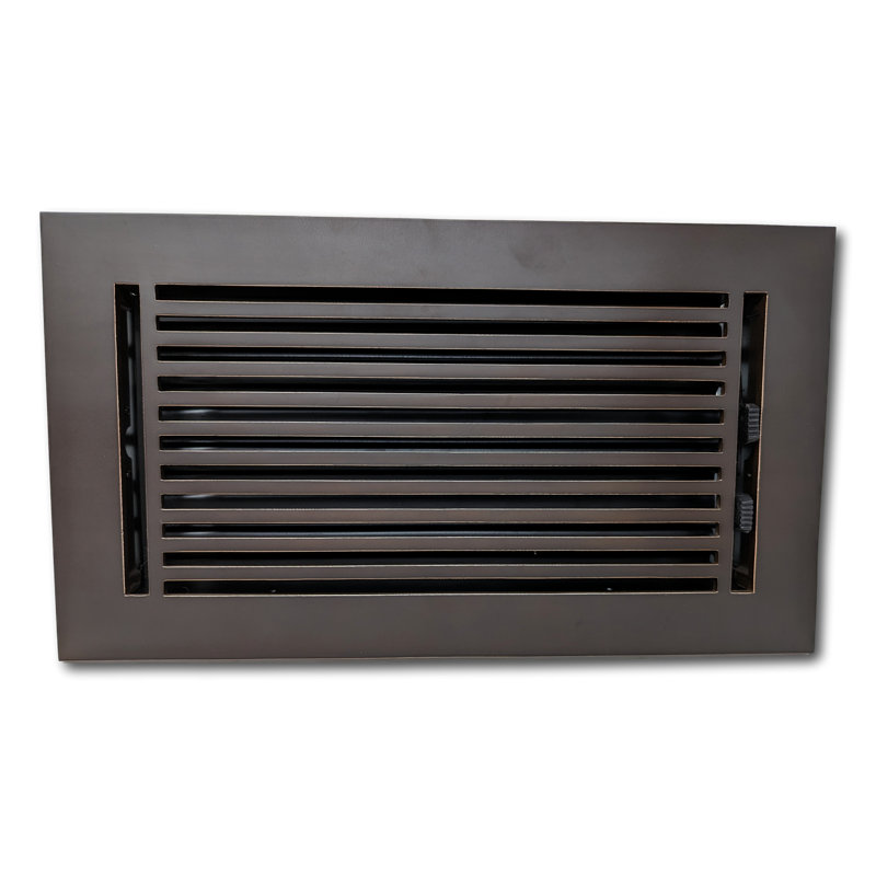 Madelyn Carter Cast Aluminum Vent Cover, 5.25" W x 13.50" L, Carbon Gray