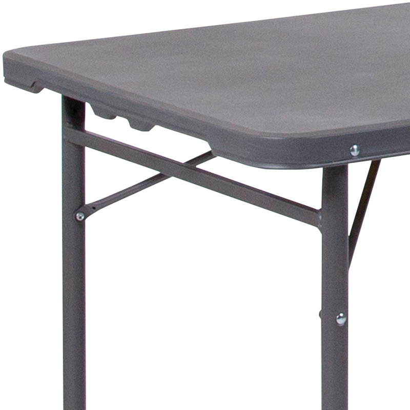 VersaFold 48" Dark Gray Adjustable Height Bi-Fold Table