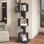 Bibliothèque rotative à 5 niveaux, support de plancher avec plaque en acrylique et base anti-arrachement-344748408