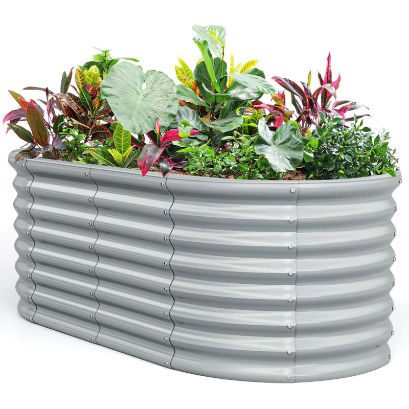 Jardinière surélevée pour jardin surélevé 65 po x 32 po x 24 po, Gris, 1
