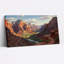 Ensemble de 1 tableau sur toile représentant un paysage de canyon désertique-853662189