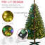 Arbre de Noël artificiel 6 pi avec 584 branches, 212 lumières DEL, ouverture automatique, flamme, facile à assembler, arbre Merry H 70,75 po, retardateur, assemblage simple, festif