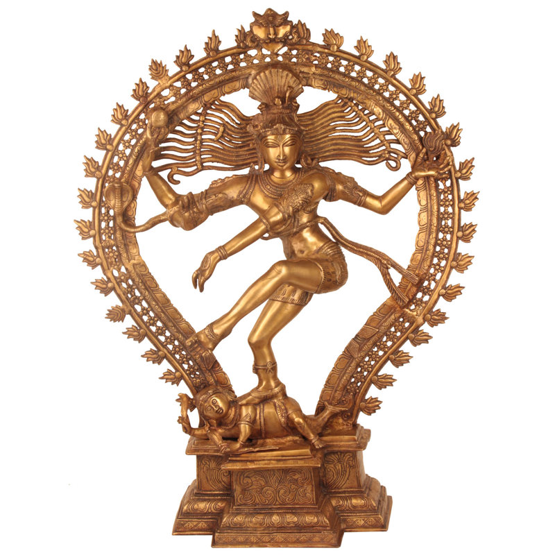 Grande statue Nataraja, Or