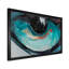 «Turquoise Tiger Eye Stroke Art», reproduction d'art sur toile encadrée-1238303236-1238303259