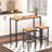 3 Pieces Outdoor High Top Table And Chairs Metal Bar Set