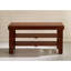 Banc à chaussures en bois massif de qualité Pina, finition-125043561