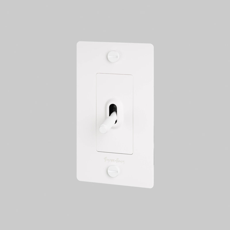 1G Toggle Switch / Logo, White