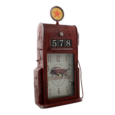 Quartz movement / Crystal Clock in Brown