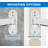 Mount-It Full Motion Height Adjustable TV Wall Mount Bracket with Black Gas Spring Articulating Arm