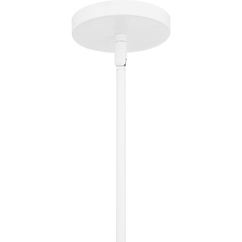 Luminaire suspendu blanc mat 4 lumières Rennane