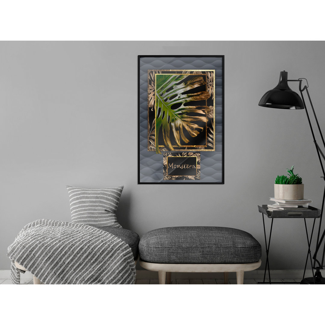 Gerahmter Grafikdruck Monstera in the Frame