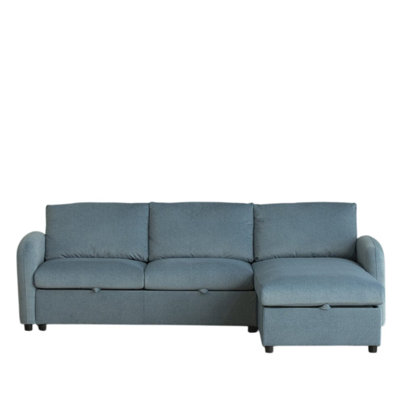 Sofa & Chaise, Blue