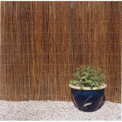Rolled Willow Border Fence