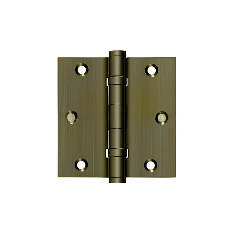 102'' x 102'' Butt Bearing Hinge, Antique Brass