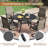 4-Person Aluminum Round Patio Dining Table-114986184-107190699