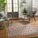 Tapis brun clair et blanc Morton