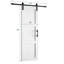 84'' Solid Manufactured Wood Barn Door with Installation Hardware Kit-96677841
