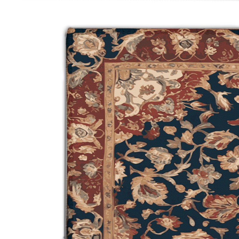 Tapis d'intérieur et d'extérieur brun Persian