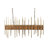 Rustic Wood and Metal Rod Chandelier