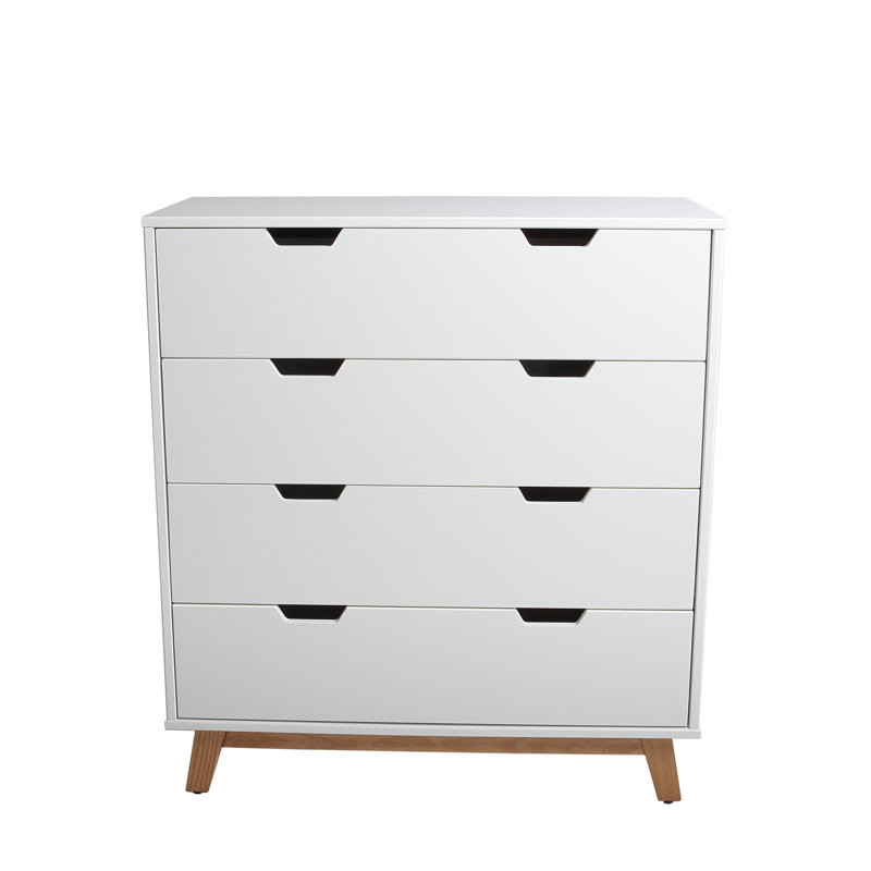 Tucker Solid Wood 80 cm W Chest of 4 Drawers