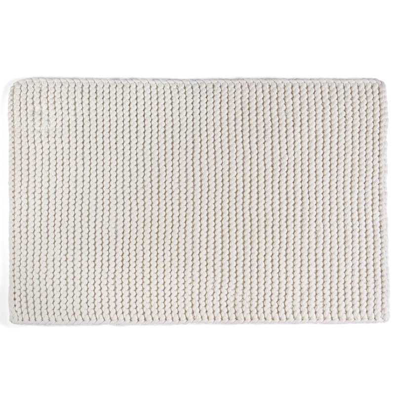Luxueux tapis de bain 100% coton, couleur crème, 19,7 po x 31,5 po | Ultra-doux 25,0 oz / verge carrée | Lavable à la machine, séchage rapide, antidérapant | Parfait pour les salles de bain élégantes et l'ambiance de spa
