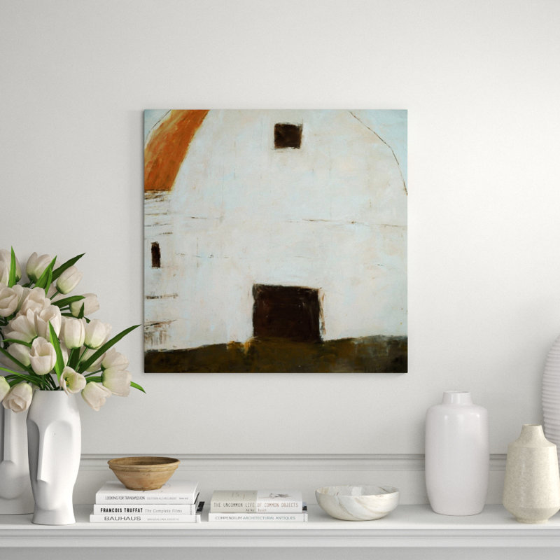 Born In A Barn I Painting by Samuel Kane, Brush Gel, 16" H x 16" W