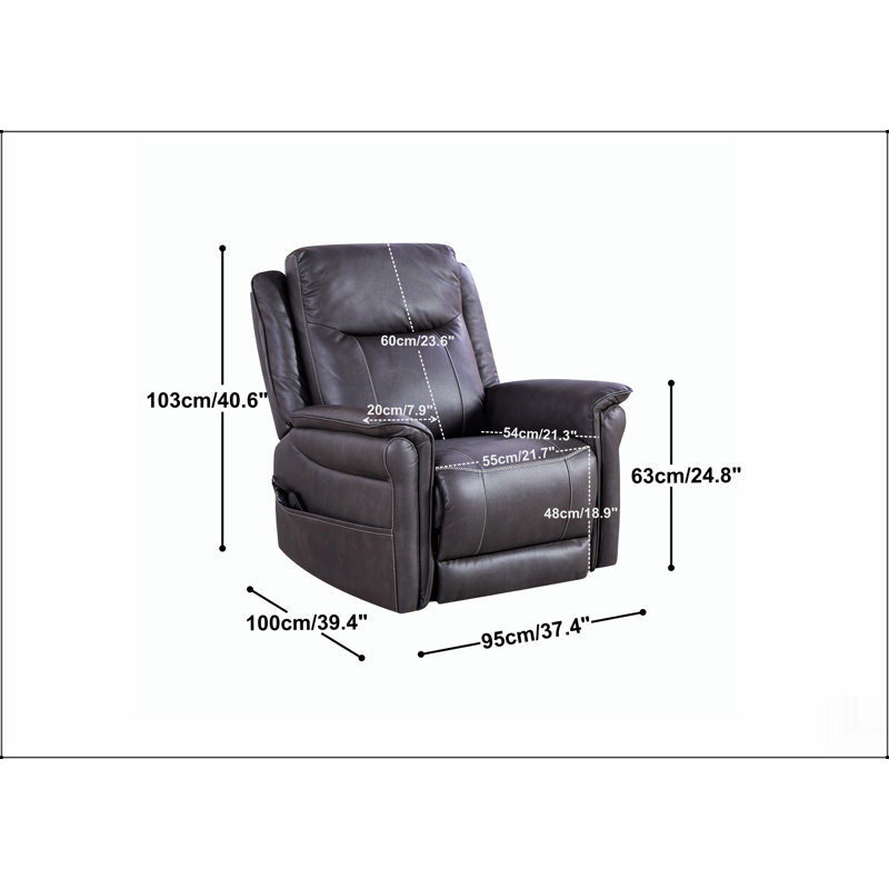 Rocking and 240 Degree Swivel Single Sofa Seat recliner Chair  Infinite Position