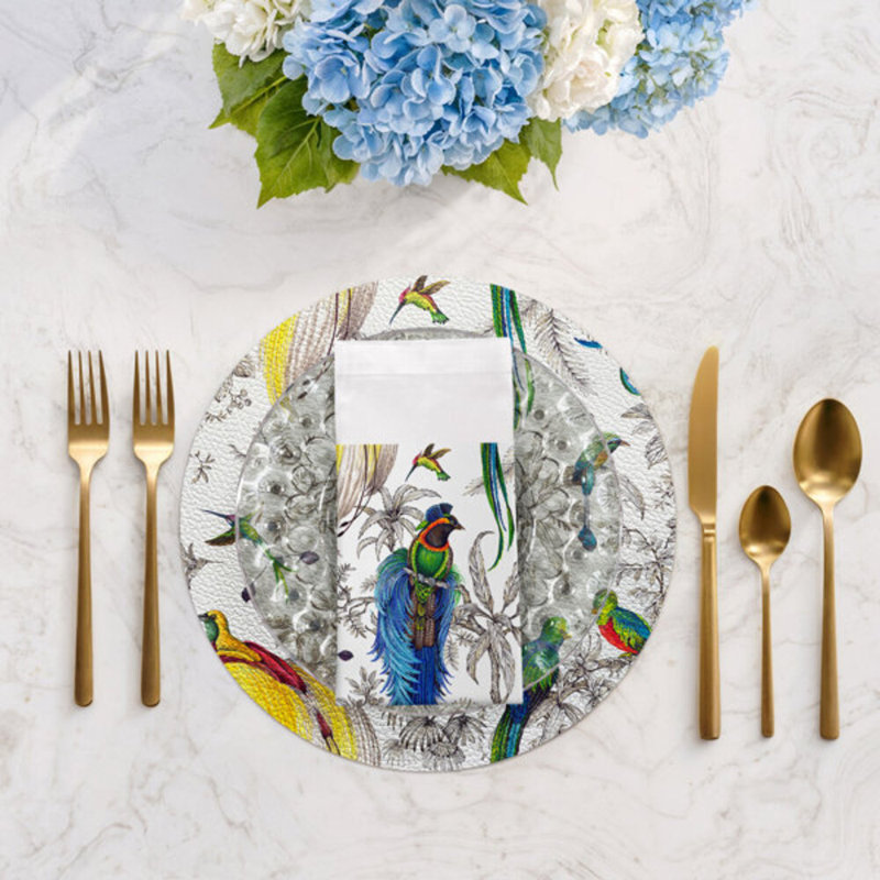 Ensemble de table tropical Audubon Exotica