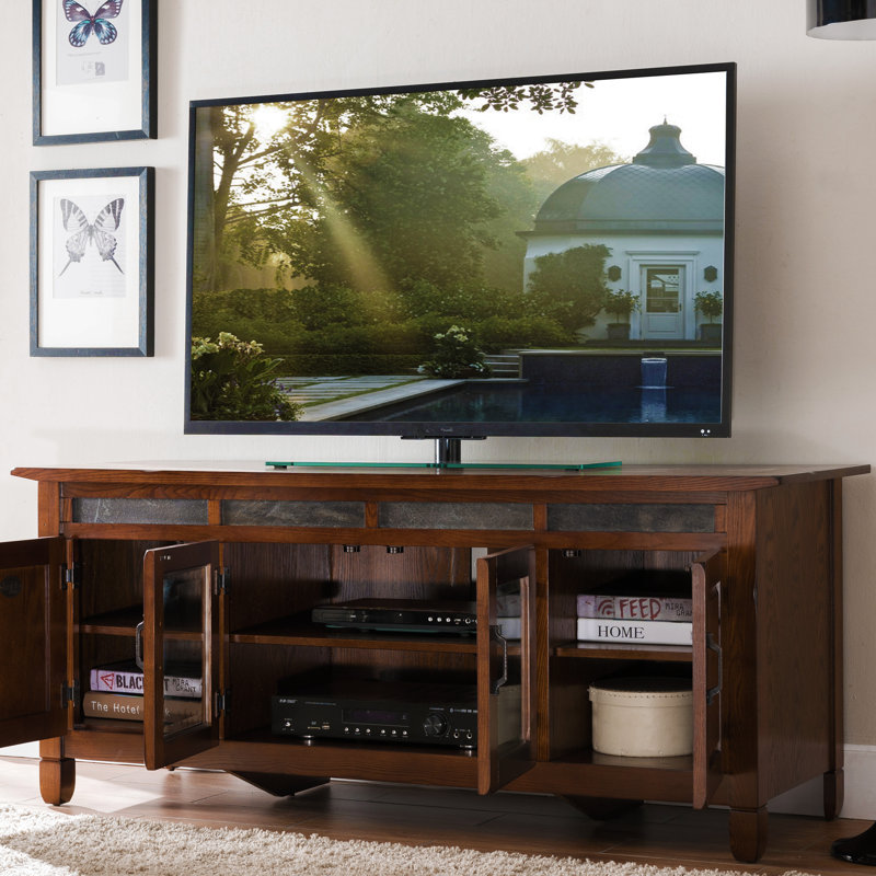 Huse TV Stand for TVs up to 75", Distressed Rustic Autumn