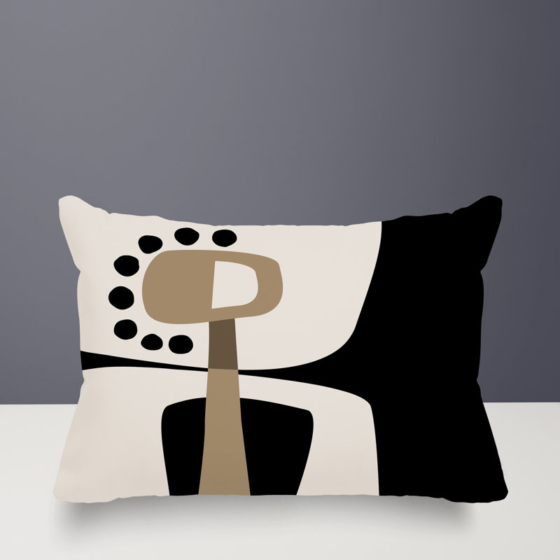 Coussin lombaire réversible intérieur / extérieur Sofi Minimalist, H 14 po x l 20 po, Crème, crème