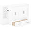 Lit peu encombrant avec configurations de tablettes, tiroirs et options modernes pour grand lit,