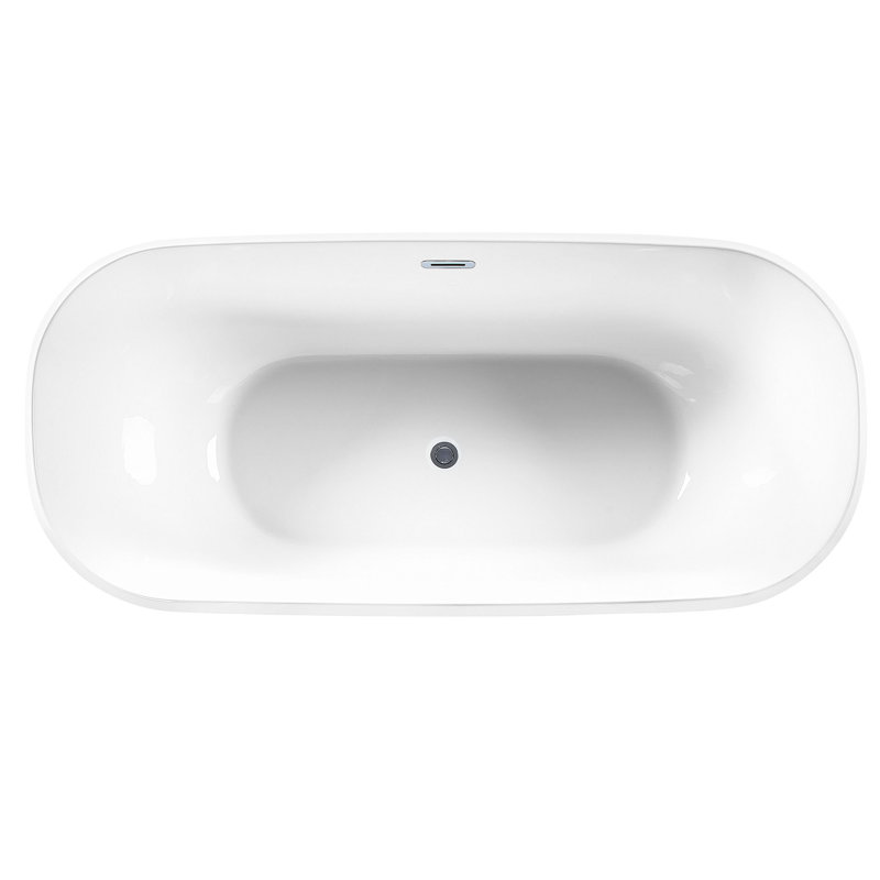 Bolduc 1700mm x 770mm Soaking Acrylic Bathtub, Red