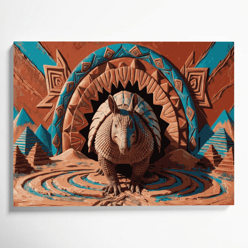 Art mural sur toile 4 "Southwestern Animals", H 11 po x l 14 po