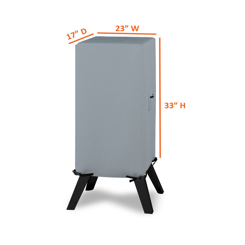 Housse de barbecue pour l'extérieur résistante et résistante aux intempéries et résistante aux rayons UV, gris