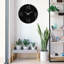 Horloge murale élégante en métal 18,9 po x 18,9 po | Fabrication 100% métal, épaisseur: 0,05 pouce | Nécessite 1 pile AA (non incluse) | Parfait pour les décors modernes et les espaces de vie